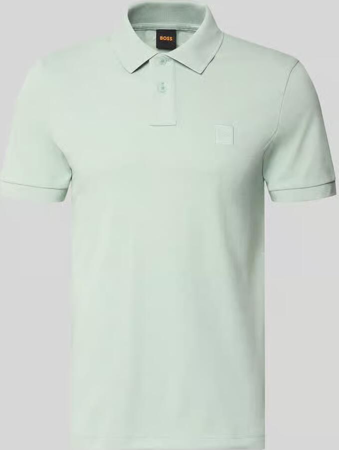 Boss Orange Stijlvolle Mint Polo met Slim Fit en Korte Mouwen Green Heren - Foto 12