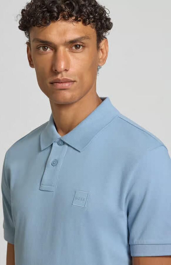 Boss Orange Regular fit Poloshirt van Katoenmix Model 'PASSENGER' - Foto 10