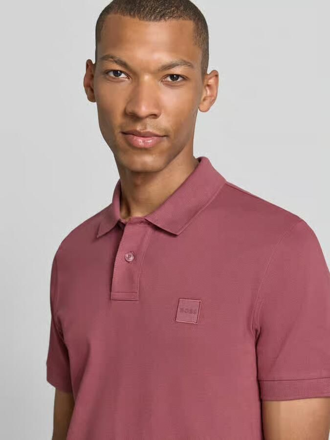 Boss Orange Regular fit poloshirt van katoenmix model 'Passenger' - Foto 2