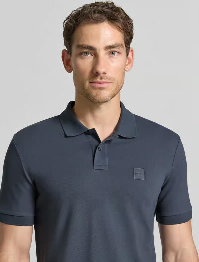 Boss Orange Regular fit poloshirt van katoenmix model 'Passenger' - Foto 2