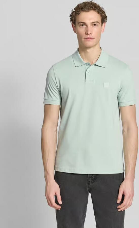 Boss Orange Stijlvolle Mint Polo met Slim Fit en Korte Mouwen Green Heren - Foto 14