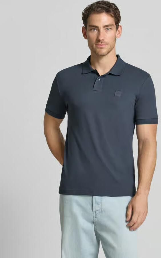 Boss Orange Regular fit poloshirt van katoenmix model 'Passenger' - Foto 3