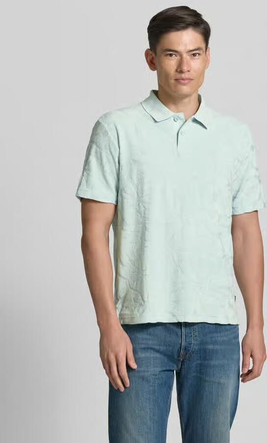 Boss Orange regular fit poloshirt van katoenmix model 'PE_FLOWER' - Foto 4