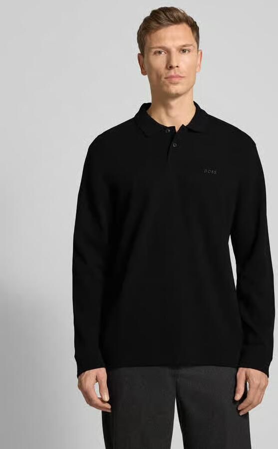 Boss Orange Regular fit poloshirt van katoenmix model 'PETEMPESTOLONG' - Foto 19