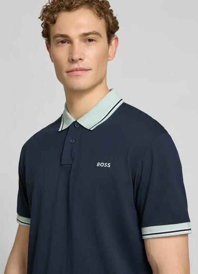 Boss Orange regular fit poloshirt van puur katoen model 'BLOCKS'