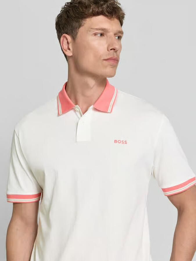 Boss Orange regular fit poloshirt van puur katoen model 'BLOCKS'
