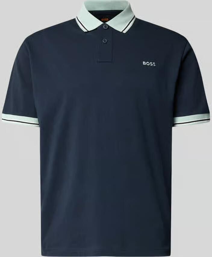 Boss Orange regular fit poloshirt van puur katoen model 'BLOCKS' - Foto 2