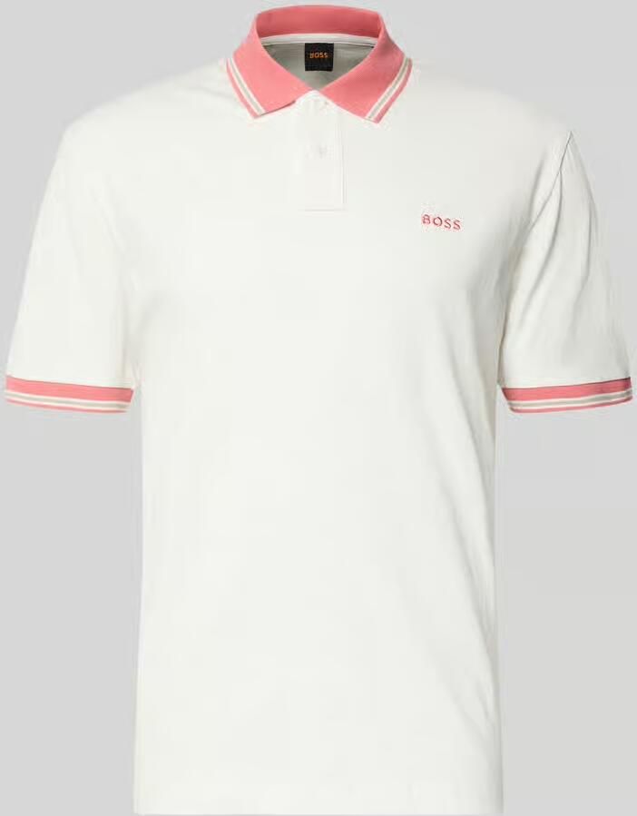 Boss Orange regular fit poloshirt van puur katoen model 'BLOCKS' - Foto 2