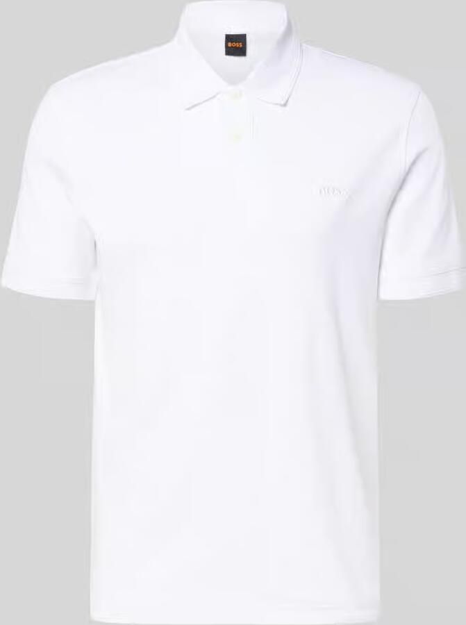 Boss Orange regular fit poloshirt van puur katoen model 'INTERLOCK'
