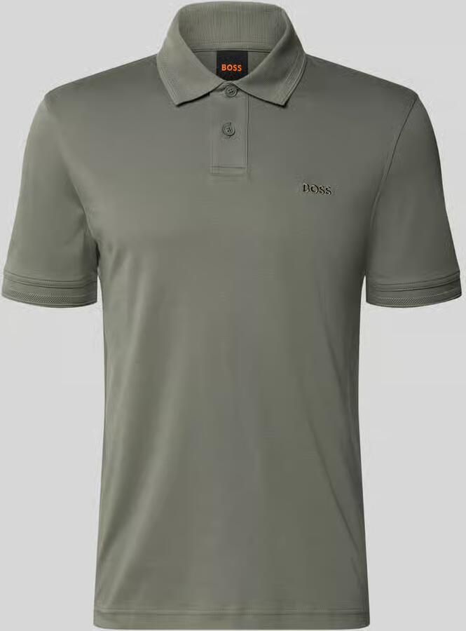 Boss Orange regular fit poloshirt van puur katoen model 'INTERLOCK' - Foto 3