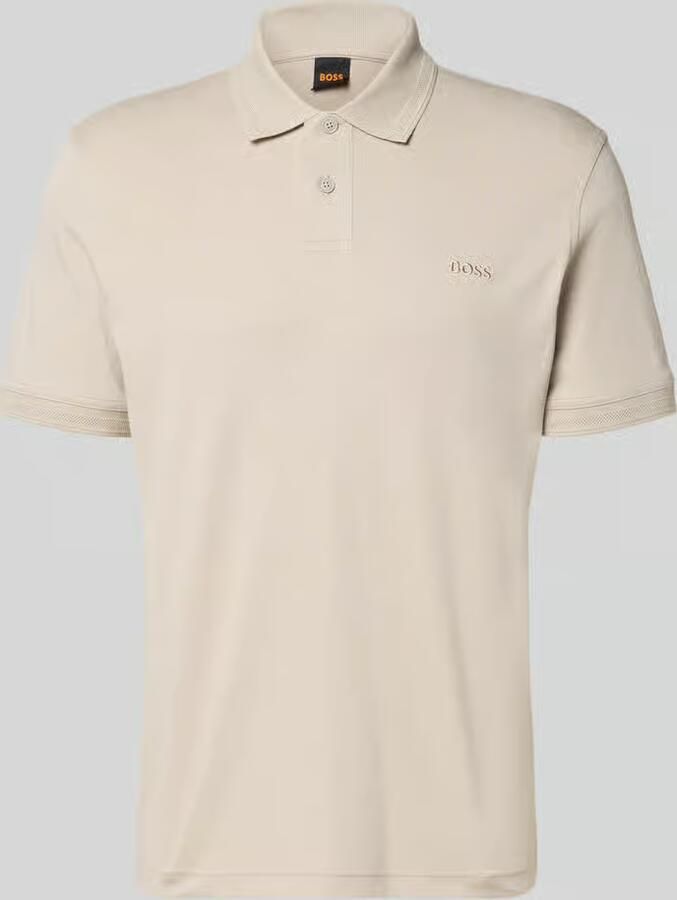 Boss Orange regular fit poloshirt van puur katoen model 'INTERLOCK' - Foto 4