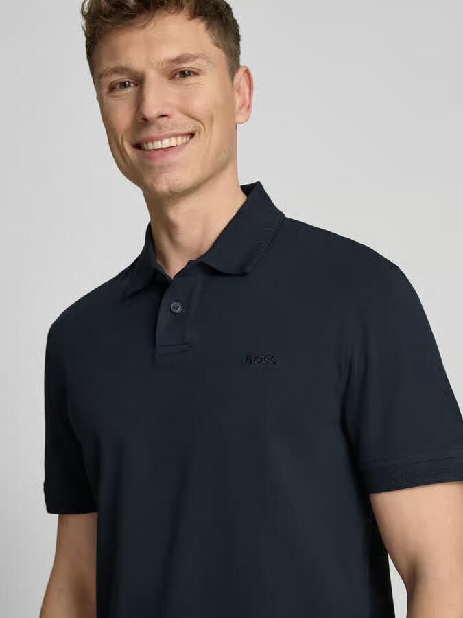 Boss Orange Regular fit poloshirt met labelstitching model 'Interlock' - Foto 10