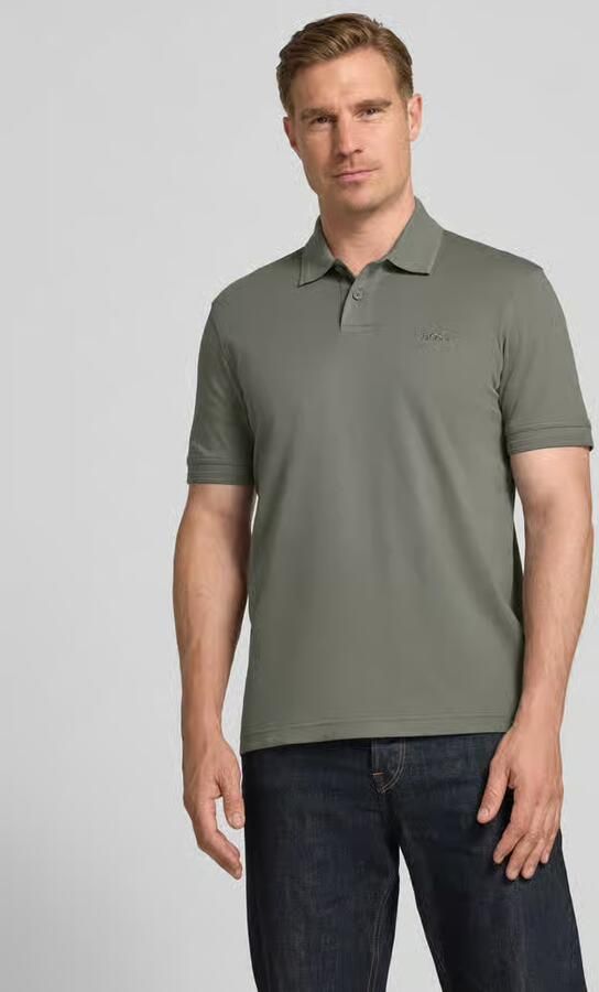 Boss Orange regular fit poloshirt van puur katoen model 'INTERLOCK' - Foto 5