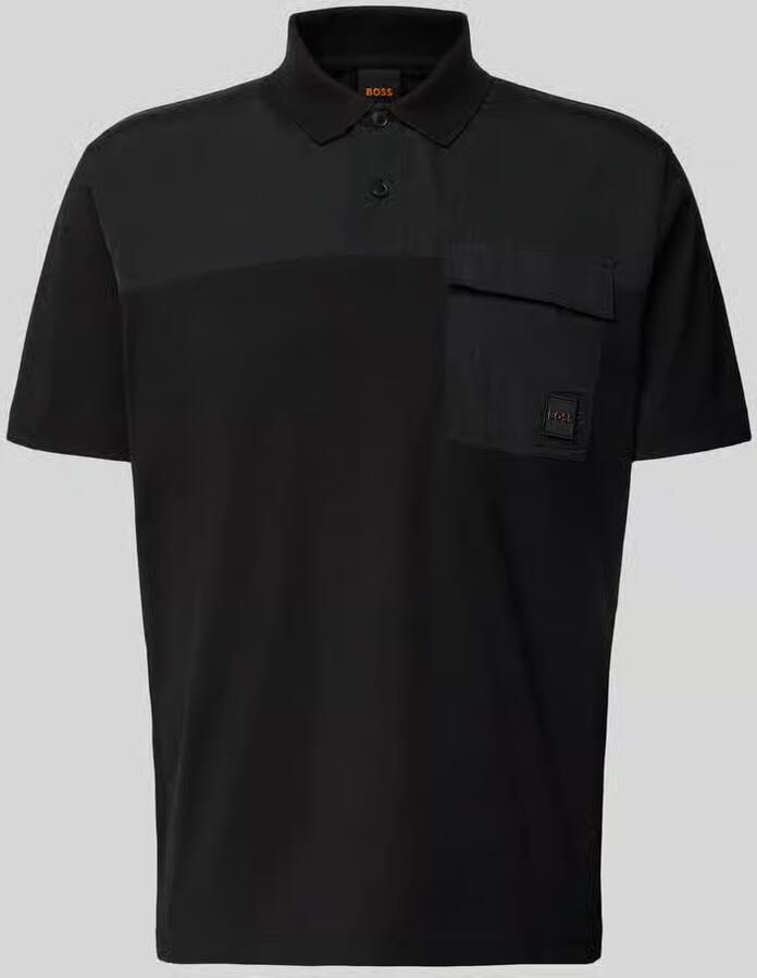 Boss Orange Regular fit poloshirt van puur katoen model 'PE_PANEL'
