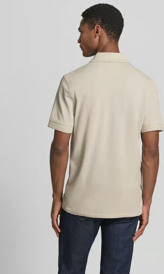 Boss Polo Shirt Korte Mouw Prime Cotton Pique Polo Shirt Light Beige - Foto 3