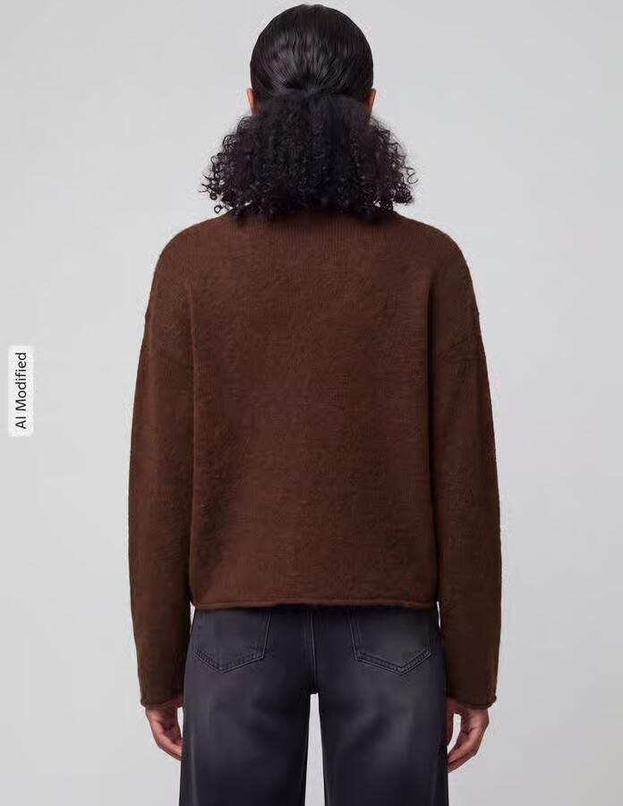 Boss Orange regular fit pullover van alpacamix met wol model 'C_Follettino' - Foto 2