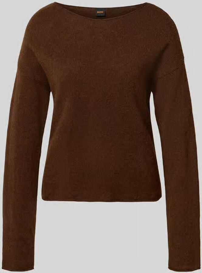 Boss Orange regular fit pullover van alpacamix met wol model 'C_Follettino'
