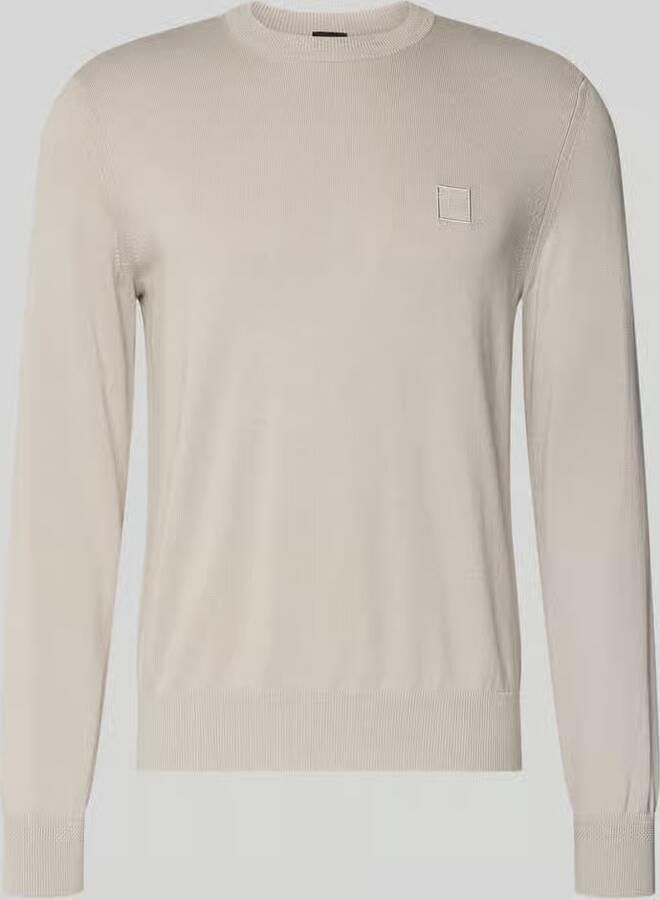 Boss Orange Regular fit pullover van een mix van katoen en kasjmier model 'KANOVANO'