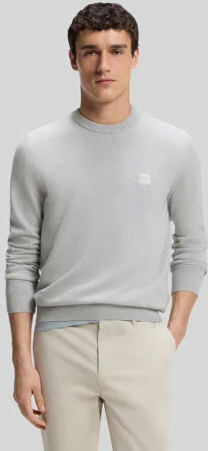 Boss Orange Regular fit pullover van mix van katoen en kasjmier model 'Kanovano' - Foto 3