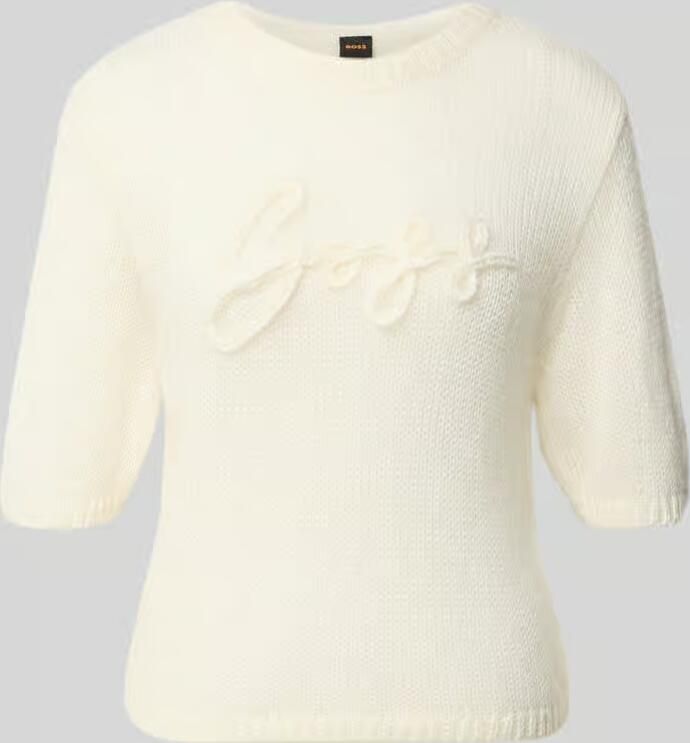 Boss Orange Regular fit pullover van mix van scheerwol en modal model 'C_Farezza'