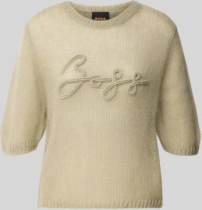Boss Orange Regular fit pullover van mix van scheerwol en modal model 'C_Farezza'