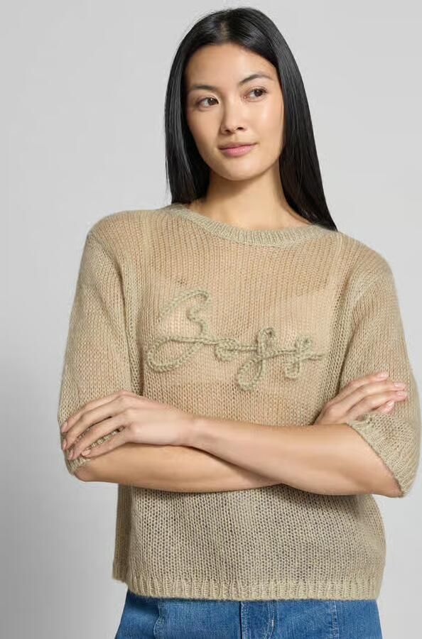 Boss Orange Regular fit pullover van mix van scheerwol en modal model 'C_Farezza' - Foto 2