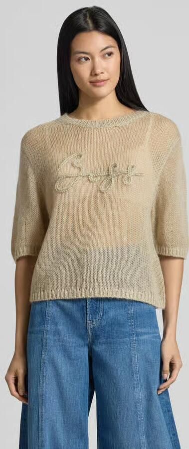 Boss Orange Regular fit pullover van mix van scheerwol en modal model 'C_Farezza' - Foto 3