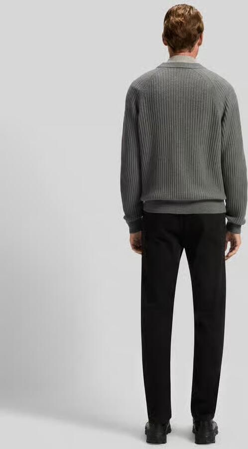 Boss Orange Gebreide trui Klacier Ronde hals Relaxed Fit ribgebreid - Foto 8