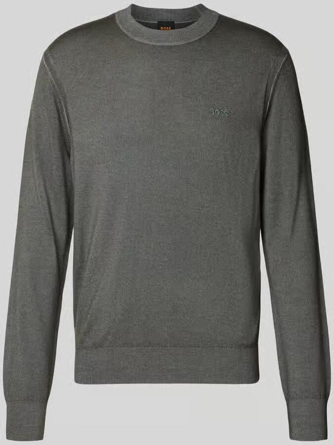 Boss Orange Regular fit pullover van zuivere scheerwol model 'Kestefo'