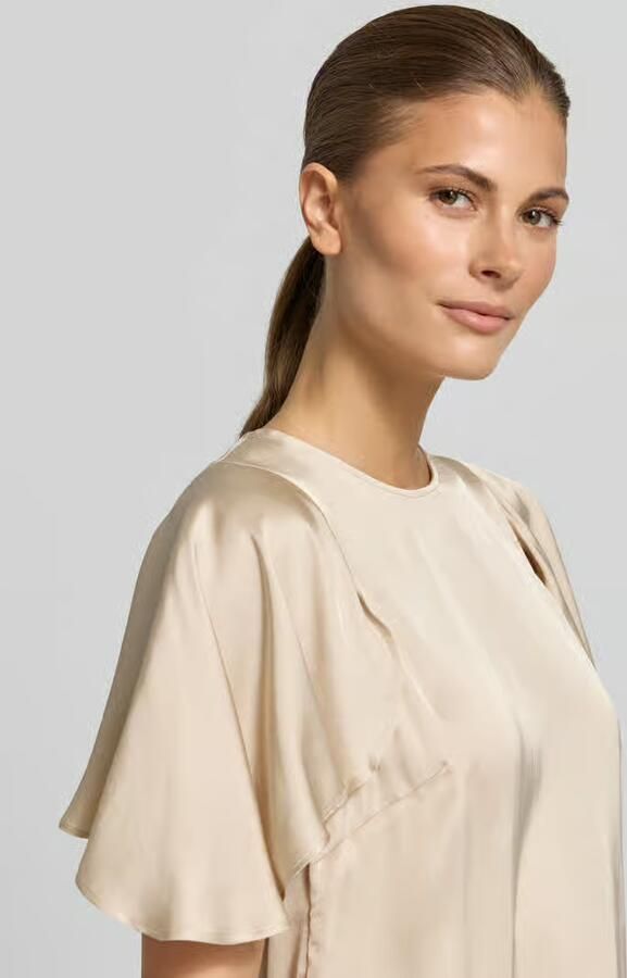 Boss Orange regular fit satijnen blouse met cut-outs model 'C_ILIZIA'