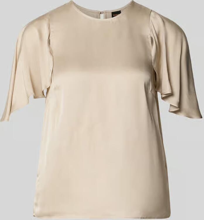 Boss Orange regular fit satijnen blouse met cut-outs model 'C_ILIZIA' - Foto 2