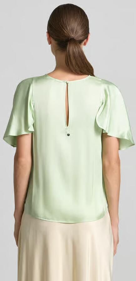 Boss Orange regular fit satijnen blouse met cut-outs model 'C_ILIZIA'