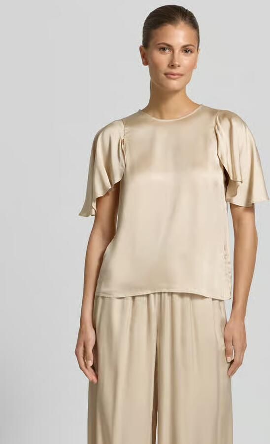 Boss Orange regular fit satijnen blouse met cut-outs model 'C_ILIZIA' - Foto 4
