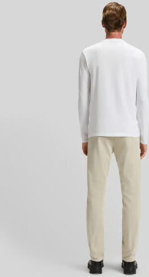 Hugo Boss Maglia regular fit in cotone elasticizzato con logo a contrasto uomo Boss Tchark 50473286 Bianco Wit Heren - Foto 15