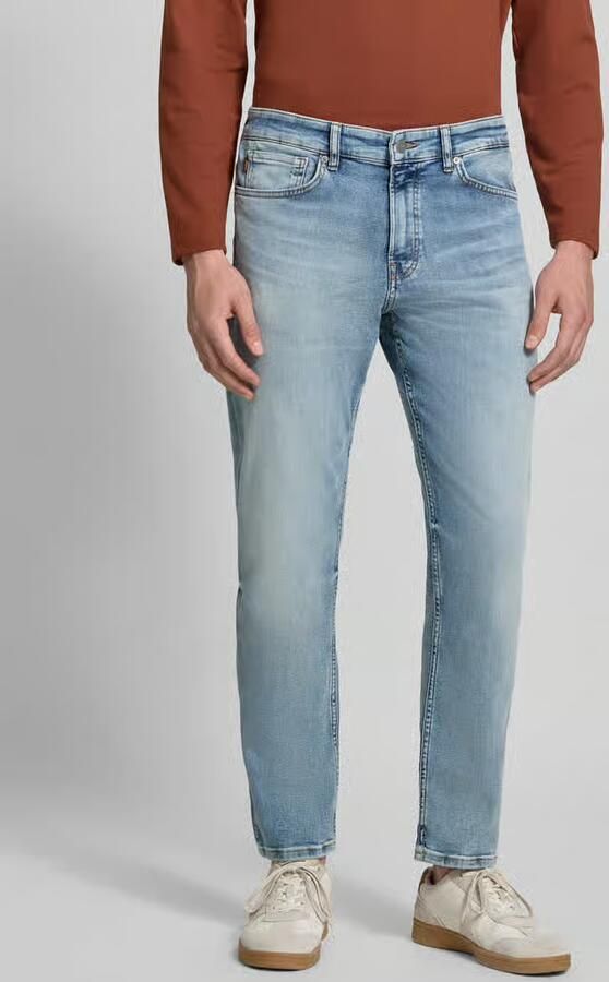 Boss Orange Regular fit straight jeans van katoenmix model 'RE.MAINE BO' - Foto 3