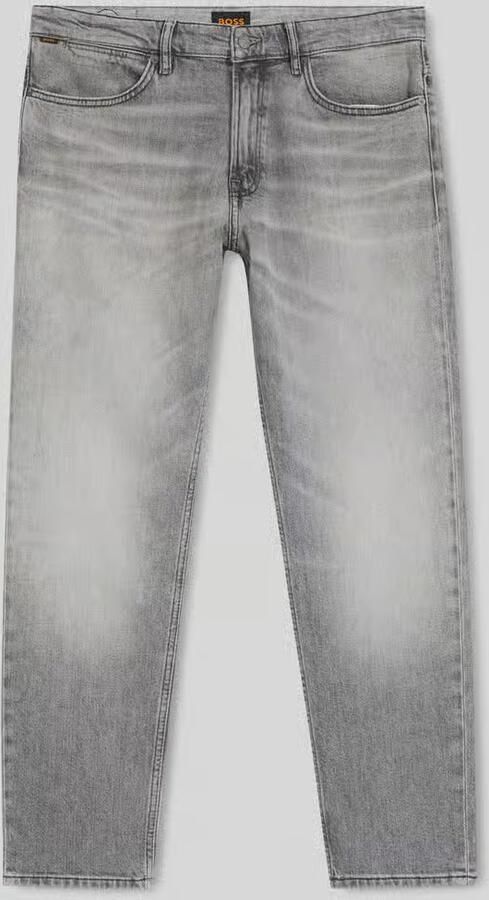 Boss Orange Regular fit straight leg jeans van katoenmix met lyocellgehalte model 'RE.MAINE-2-BO' - Foto 3