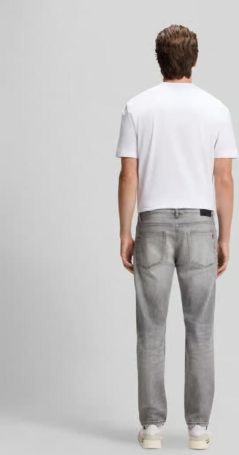 Boss Orange Regular fit straight leg jeans van katoenmix met lyocellgehalte model 'RE.MAINE-2-BO' - Foto 3