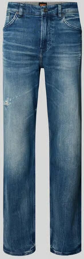 Boss Orange Regular fit straight leg jeans van katoenmix model 'RE.MAINE BO VISIBLE'