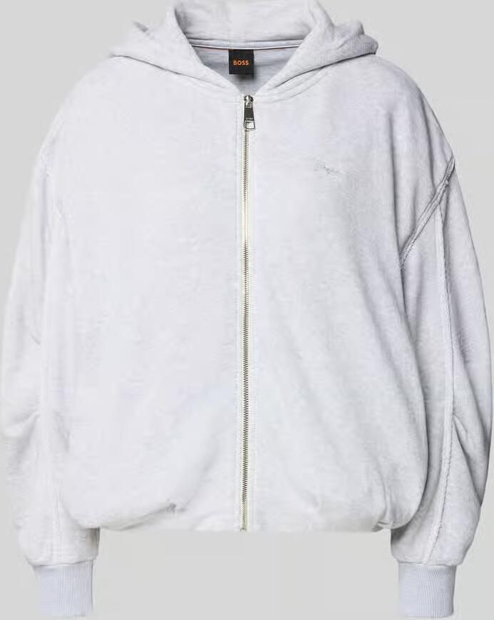 Boss Orange Regular fit sweatjack van katoenmix model 'C_ELENDY'