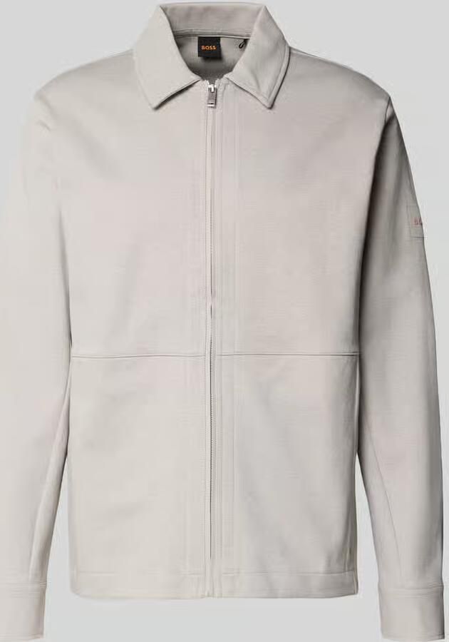 Boss Orange Regular fit sweatjack van katoenmix model 'PE_TWIST'