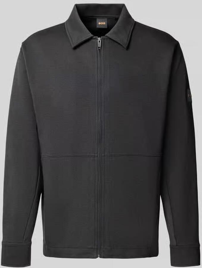 Boss Orange Regular fit sweatjack van katoenmix model 'PE_TWIST'
