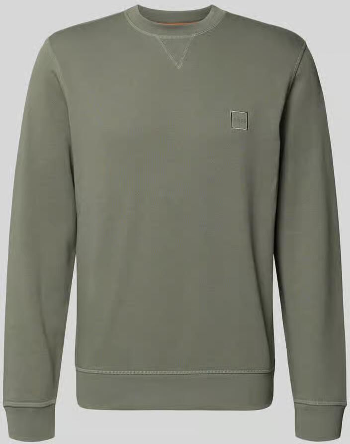 Boss Orange Regular fit sweatshirt van puur katoen model 'WESTART'