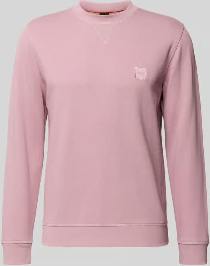 Boss Orange Regular fit sweatshirt van puur katoen model 'WESTART' - Foto 2