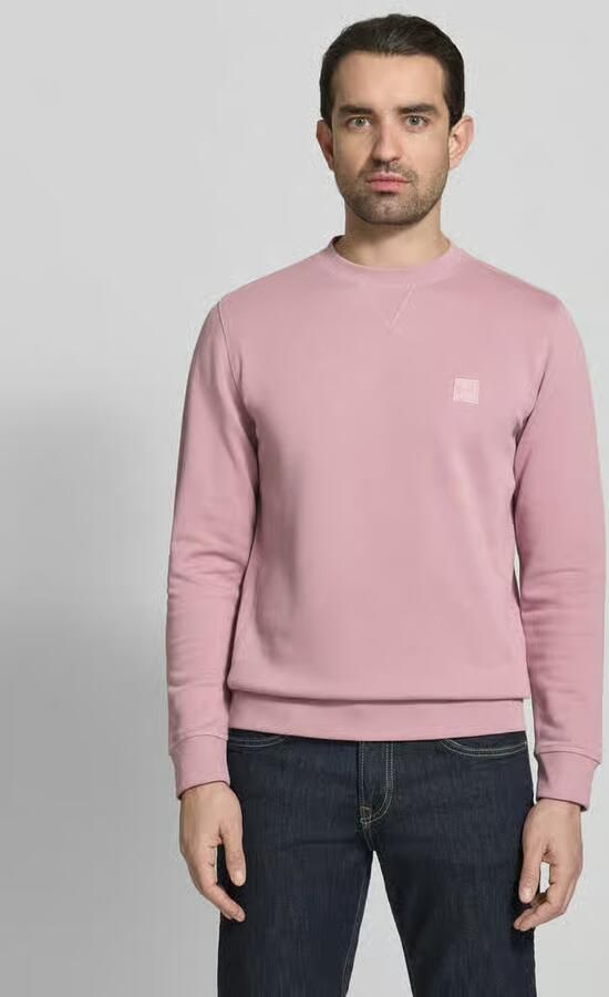 Boss Orange Regular fit sweatshirt van puur katoen model 'WESTART' - Foto 5