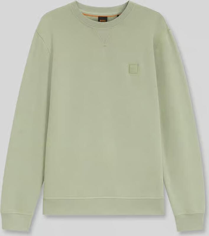 Boss Orange Regular fit sweatshirt van puur katoen model 'Westart' - Foto 3