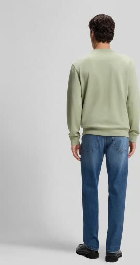 Boss Orange Regular fit sweatshirt van puur katoen model 'Westart' - Foto 4