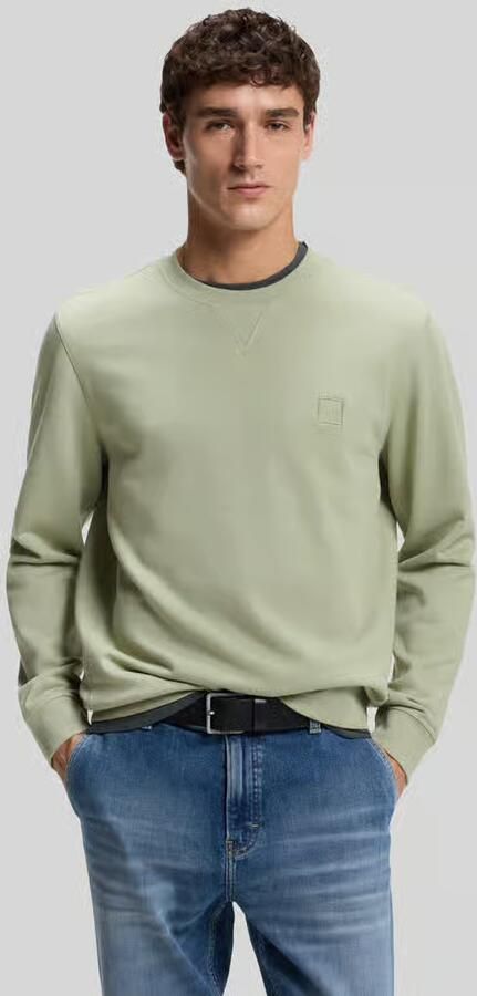 Boss Orange Regular fit sweatshirt van puur katoen model 'Westart' - Foto 5