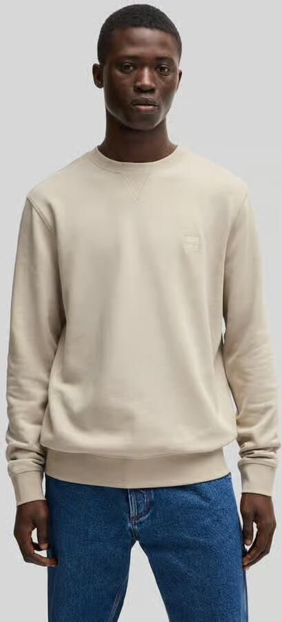 Boss Orange Regular fit sweatshirt van puur katoen model 'Westart' - Foto 4