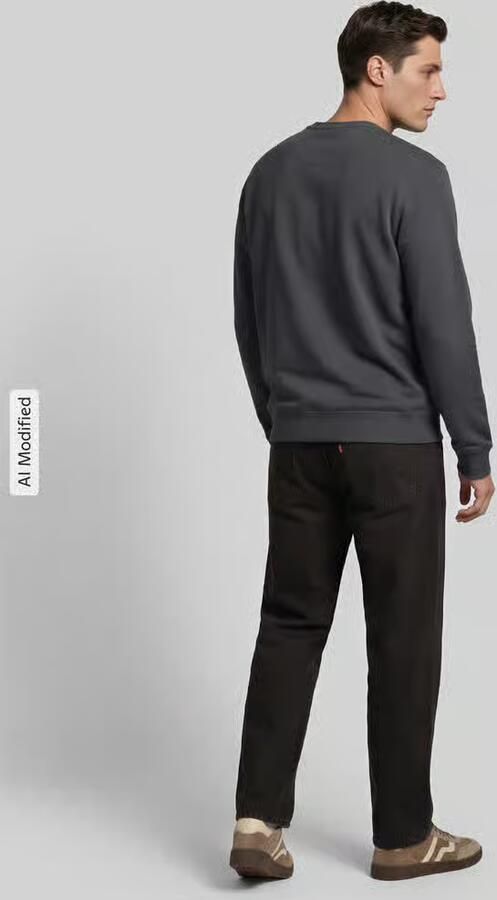 Boss Orange Regular fit sweatshirt van puur katoen model 'Westart' - Foto 3