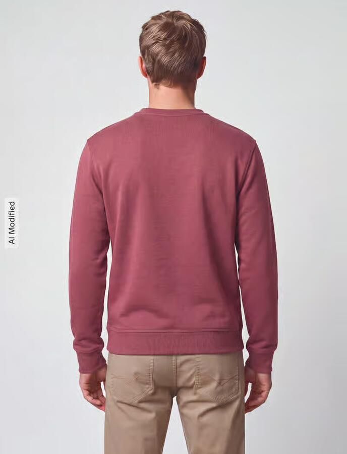 Boss Orange Regular fit sweatshirt van puur katoen model 'Westart' - Foto 3